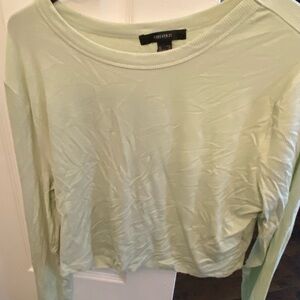Forever 21 Light Green Long Sleeve Top